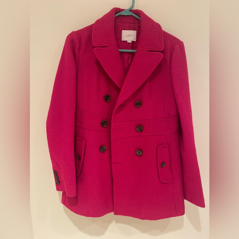 Ann Taylor- Loft Pink Peacoat